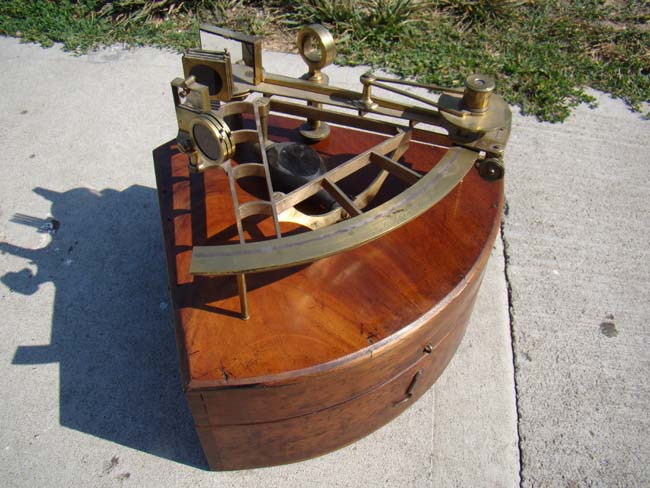 A cased Henry Frodsham of Liverpool brass sextant circa 1840 — image 6